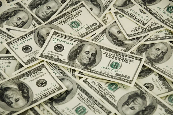 Большая куча денег долларов США — стоковое фото