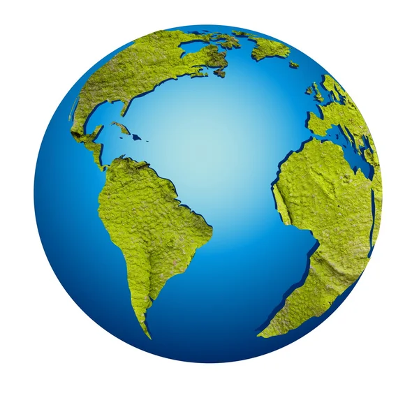 Модель земного шара — стоковое фото