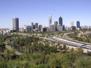 Perth skyline clipart