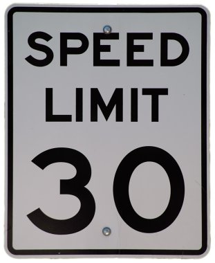 Speed Limit 30 clipart