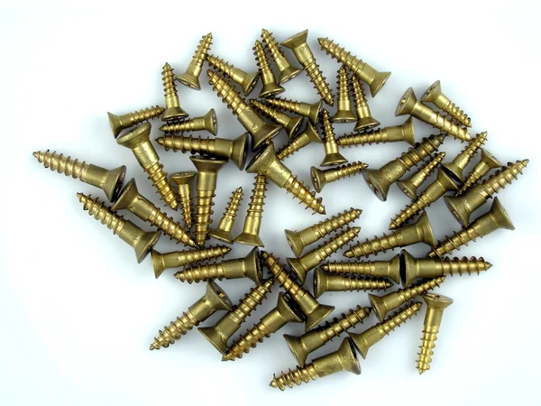 stock image Brass screws