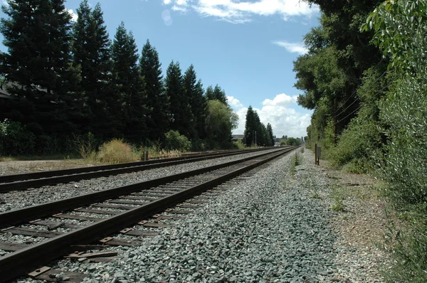 Caltrain tracks — Stockfoto