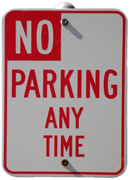 No hay aparcamiento en cualquier momento —  Fotos de Stock