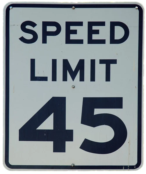 Limite de velocidade 45 — Fotografia de Stock