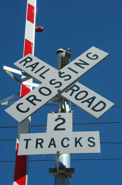 Vasúti kereszteződés — Stock Fotó
