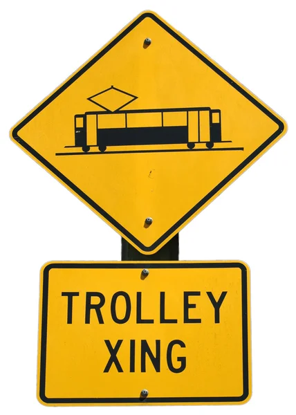 Trolley Crossing — Stock Photo, Image