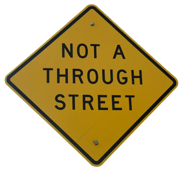Not A Through Street — Stock Photo, Image