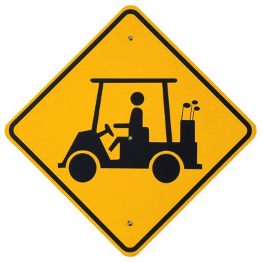 Golfer Crossing clipart