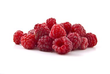 Raspberries isolated on white clipart