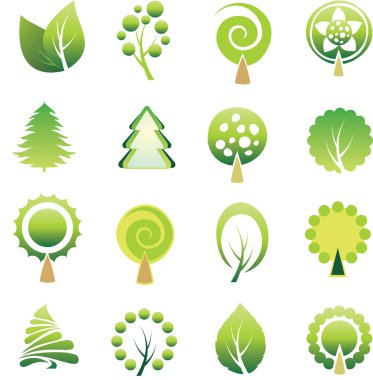 Set of tree clipart