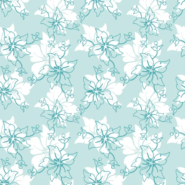 stock vector Seamless flower background