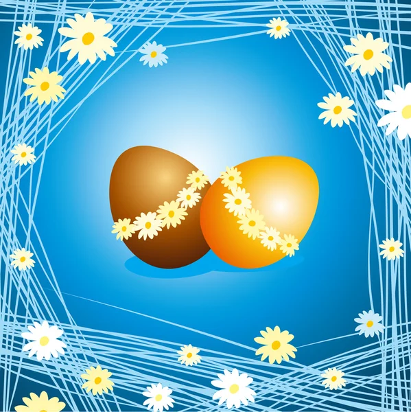 Фон з яйцями — стоковий вектор