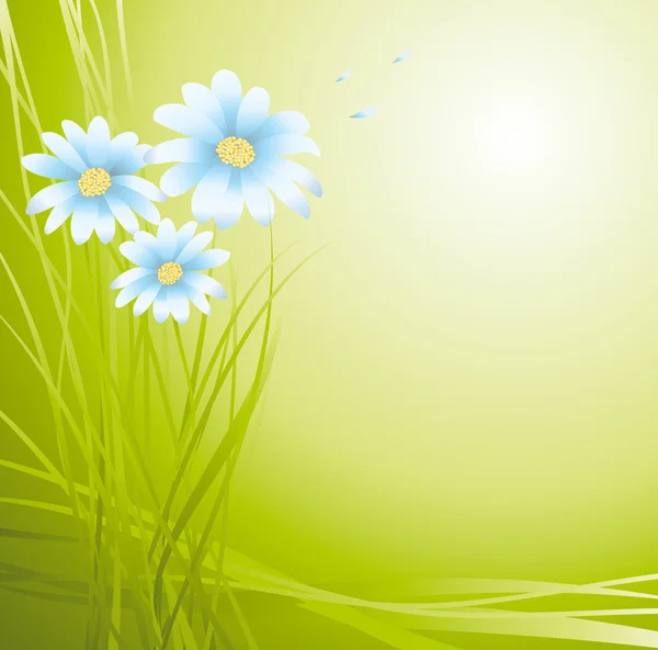 Fond vectoriel avec fleur — Image vectorielle