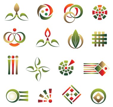 Set of logo design elements clipart