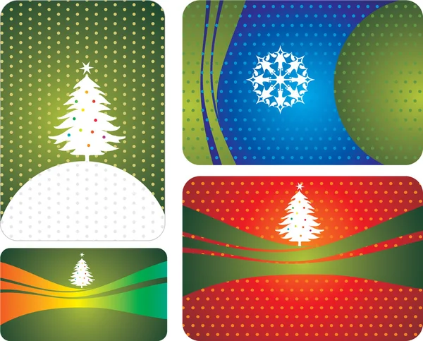 Vector tarjetas de Navidad — Vector de stock