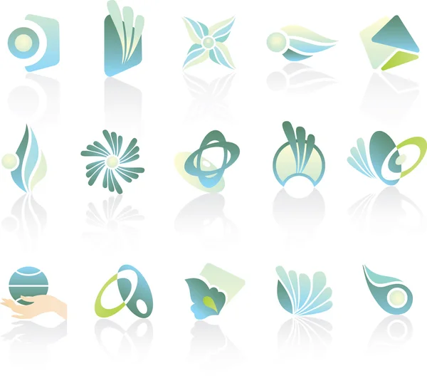 Conjunto de elementos de diseño del logotipo — Archivo Imágenes Vectoriales
