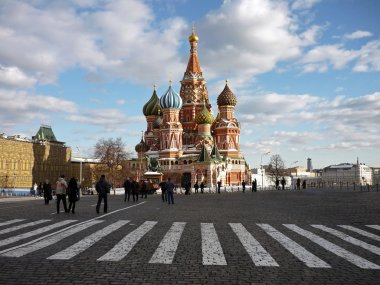 St Basils Cathedral in Red Square. Zebra clipart