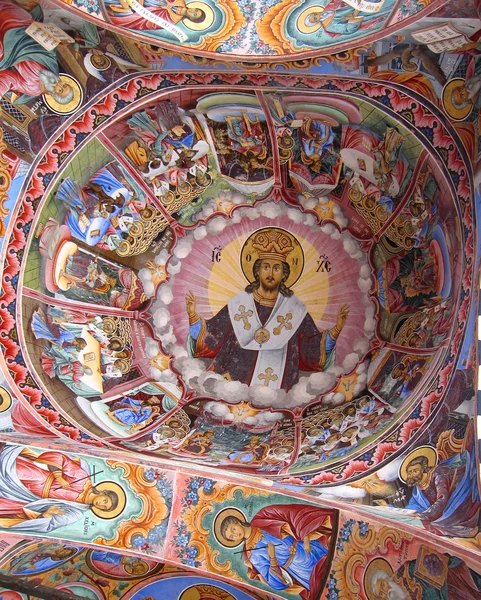 Icon on dome of temple — Stock Photo, Image