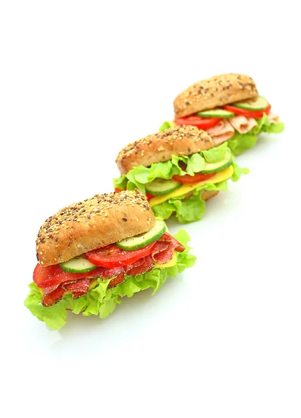 Friss zöldség szendvicset — Stock Fotó