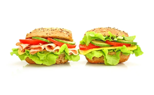 Sebzeler taze sandviç — Stok fotoğraf