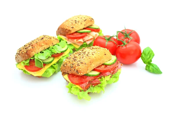 Sebzeler taze sandviç — Stok fotoğraf