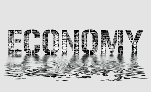 Ilustração com termos econômicos — Fotografia de Stock
