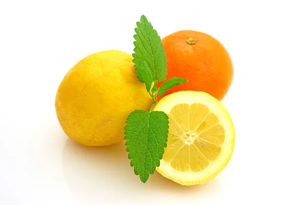 Lemons and mandarins — Stock Photo, Image