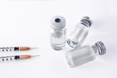 Syringes and vials clipart