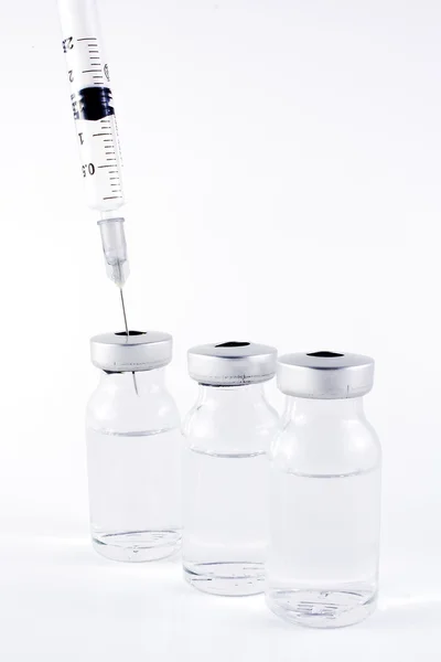 Syringes and vials — Stock Photo, Image