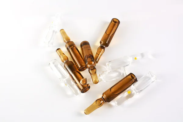 Ampull vial brun transparent — Stockfoto