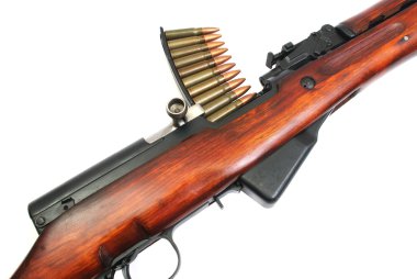 Rapid-firing rifle Simonov clipart