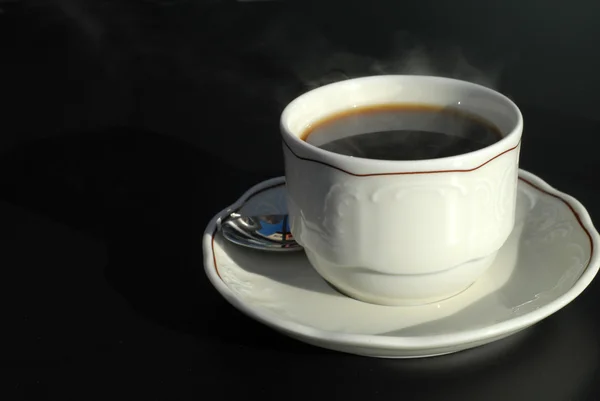 Koffie stoom — Stockfoto