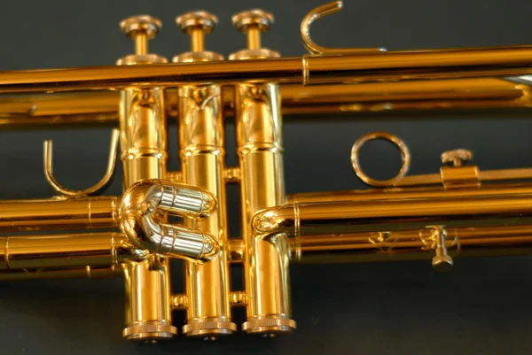Trumpet valves Stock Photo