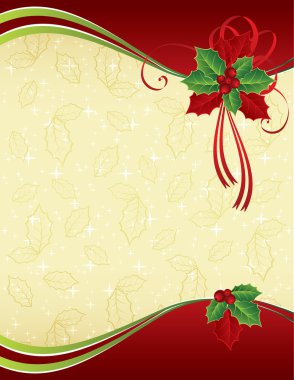 Red and gold Christmas background clipart