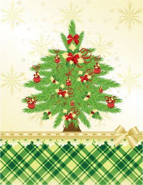 Christmas greeting card clipart