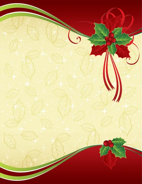 Red and gold Christmas background — Stock Vector
