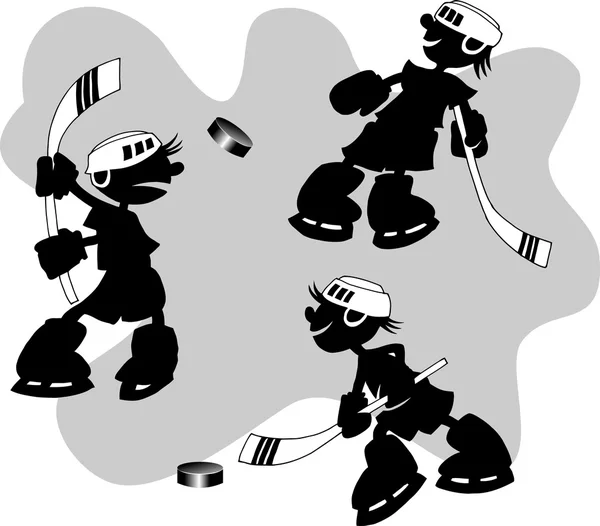 Joyeux hockey — Image vectorielle