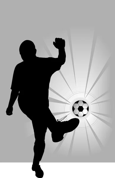 Joueur de football (symbole ) — Image vectorielle