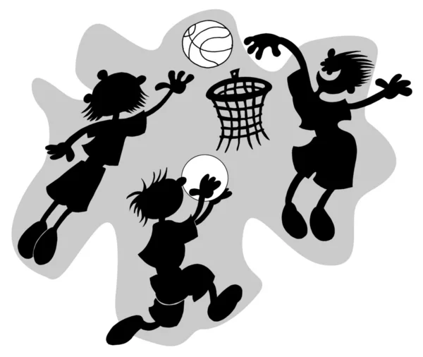 Baloncesto divertido — Archivo Imágenes Vectoriales