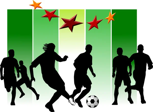 Mecz piłki nożnej — Wektor stockowy