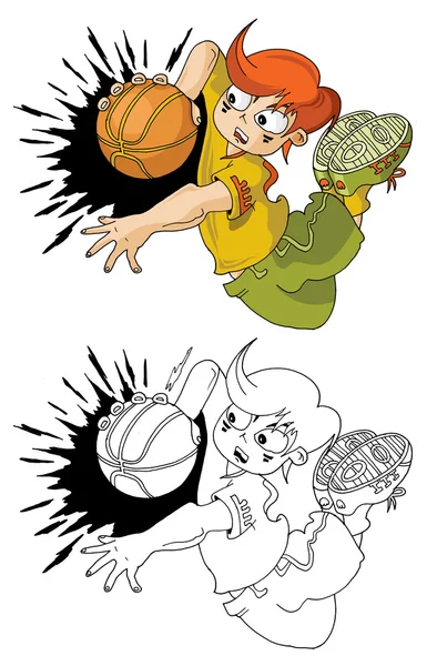 Супер-баскетбол — стоковый вектор
