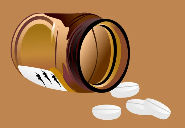 Tabletten — Stockvector