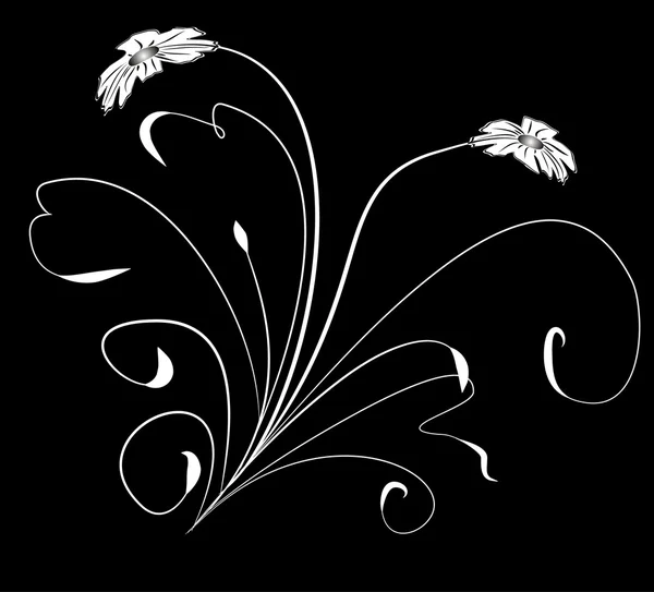 Branche avec une fleur — Image vectorielle