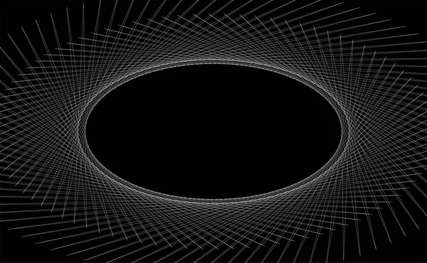 Abstrakt bílá na černém pozadí — Stockový vektor