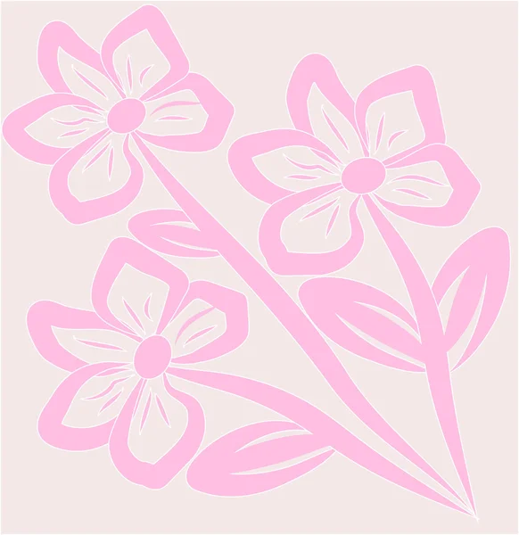 Flores rosadas — Archivo Imágenes Vectoriales