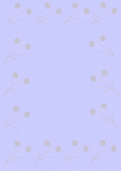 Lilac background with branches of flower — Stock Vector