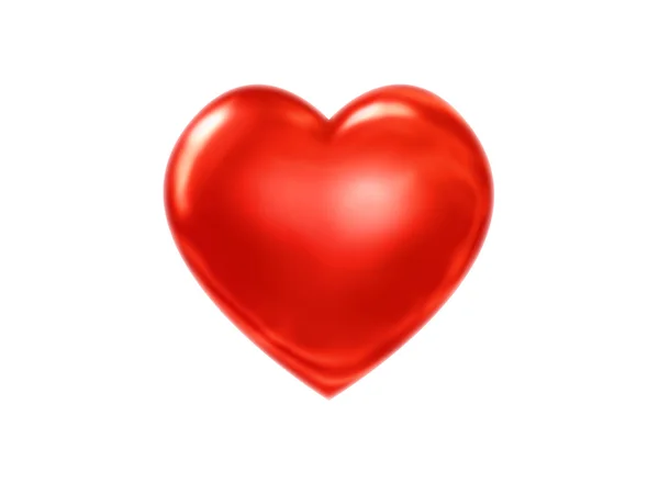 Serce valentine na biały — Zdjęcie stockowe