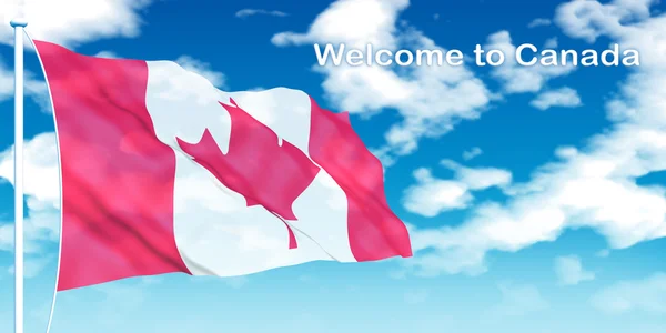 ยินดีต้อนรับสู่แคนาดา — ภาพถ่ายสต็อก