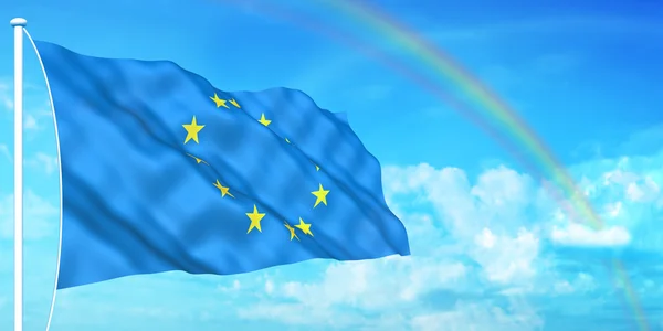 EU-flagga — Stockfoto