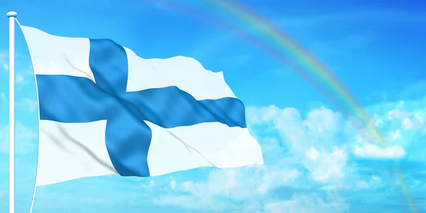 Прапор Фінляндії — стокове фото